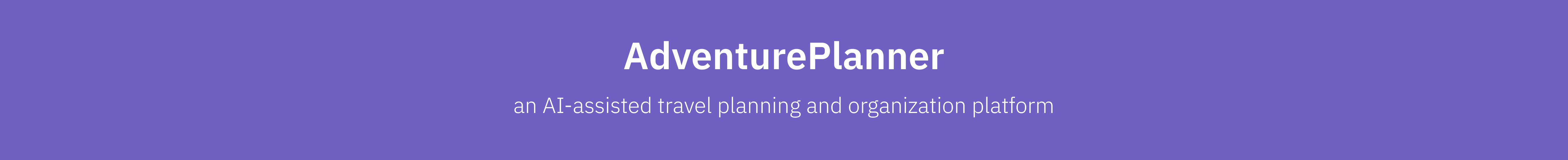 AdventurePlanner